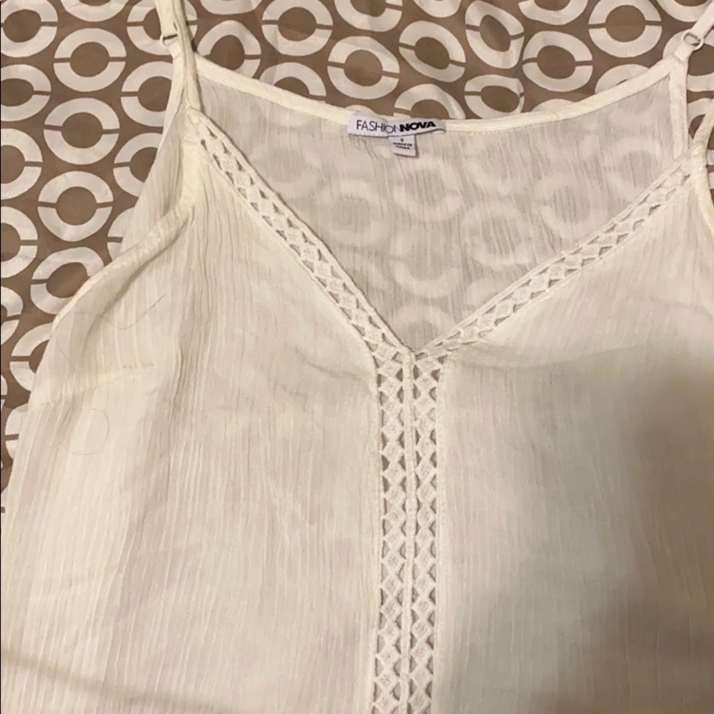 Sheer white tank